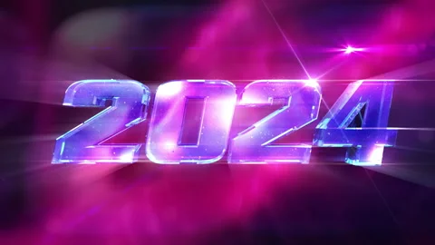 New Year 2024 Loopable Background in 4K Video stock 253636414