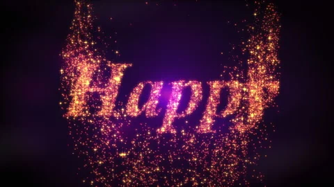 New Year 2024 loopable background Animation in 4K Stock Footage 253827347