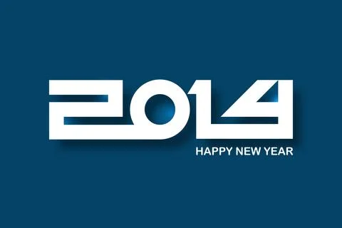 New year 2024 paper cut numbers. Decorative greeting card 2024 happy new year Stock Illustration