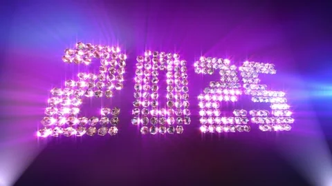 New Year 2025 Animation background in 4K Video stock 292096729