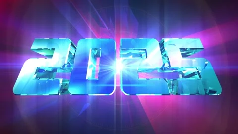 New Year 2025 Countdown Animation Stock Footage 292096655