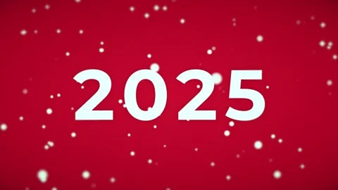 New year 2025 Video stock 287453658