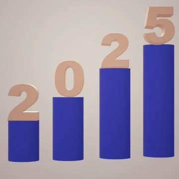 New Year 2025 Stock Illustration