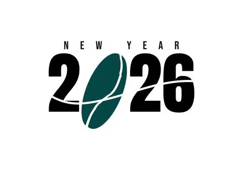 New Year 2026 creative design Stock Illustration