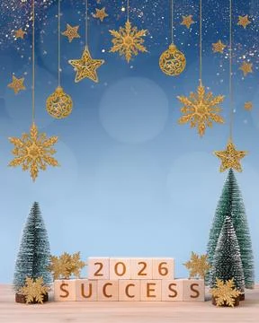 New Year 2026 postcard Stock Photos