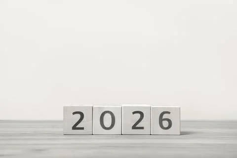 New Year 2026 postcard Stock Photos