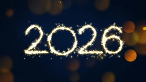 New Year 2026 Sparklers Vídeos de archivo 317011553