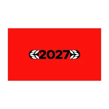 New Year 2027 Celebration Elements Collection with Decorative Numbers, Part.. 스톡 일러스트