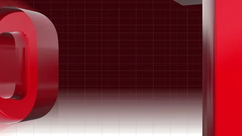 New year 3d 2019 backgrounds 4K red Stock Footage 97974075