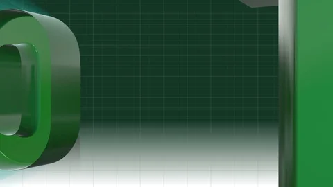 New year 3d 2019 backgrounds 4K green Vídeo Stock 97974862
