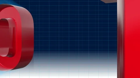 New year 3d 2019 backgrounds 4K red back blue Stock Footage 97974966