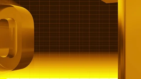 New year 3d 2019 backgrounds 4K golden Vídeo Stock 97978217