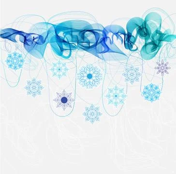 New year abstract background with wave Stock Illustration