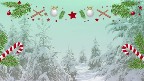 New Year and Christmas Frame Template. Loop Frame Design in Neon Led Lights. Vidéo 167871740