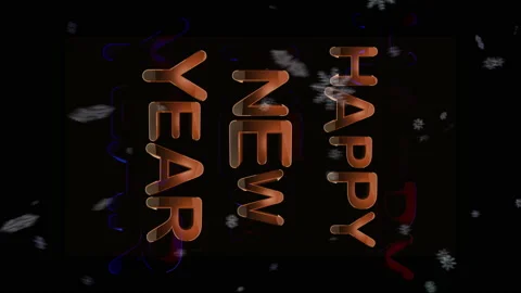 New year animation Stock Footage 229407068