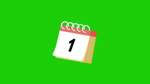 New year animation on green screen Stock Footage 329393385