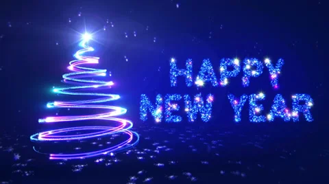 New year background. 2 colors in 1. Blue/Green. Stock-Footage 33063054