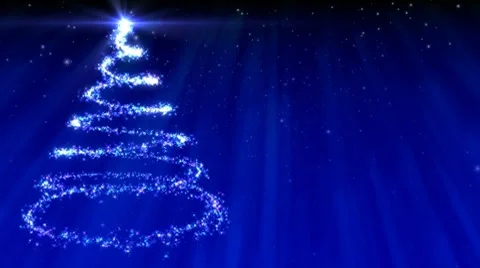 New year background blue Video stock 8834481