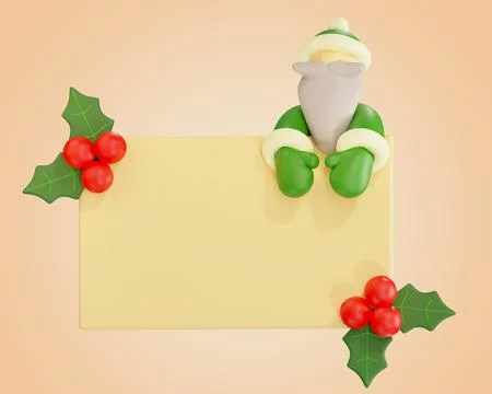 New Year background for congratulations 3D illustration Stock Illustration