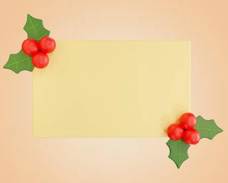 New Year background for congratulations 3D illustration Stock Illustration