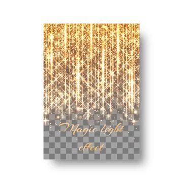 New Year background with golden rays Stock Illustration