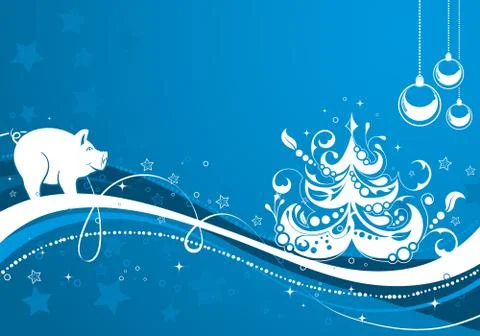 New Year Background Stock Illustration