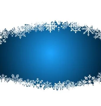 New year background made in snowflakes, copy space for your text Stock Illustration