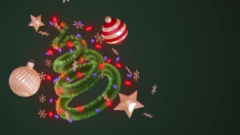 New Year background on a seamless loop Stock Footage 260683508