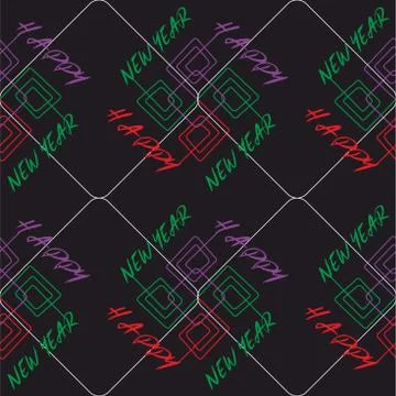 New Year background,Christmas seamless pattern for fabric or paper Illustrazione stock
