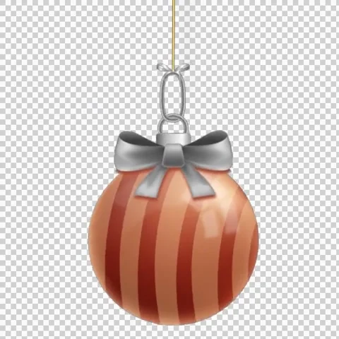 New year ball seamless looping rotates Christmas and New Year decoration Stock Footage 224508505