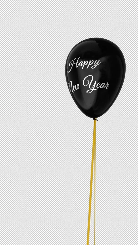 New Year Balloon Stock Footage 245513304