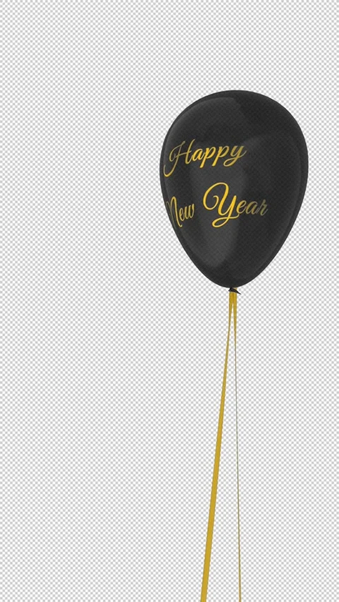New Year Balloon Stock Footage 245513954