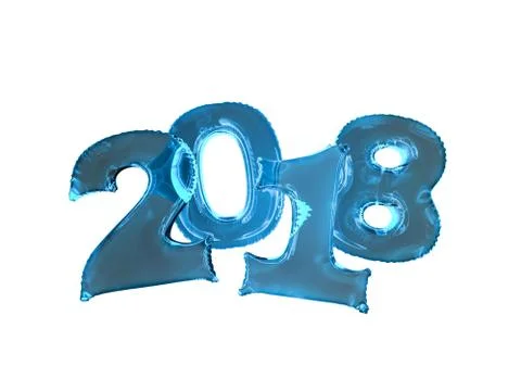 New year balloons. Stock Illustration