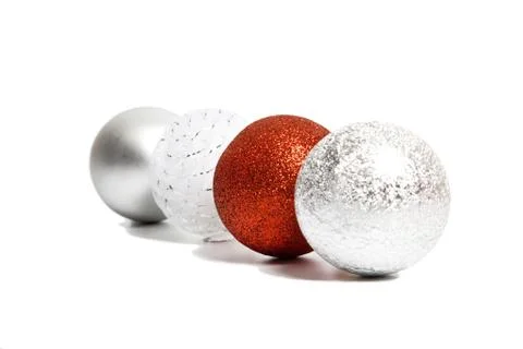 New year balls composition Stock Photos