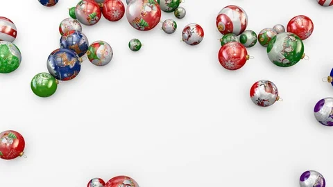 New Year balls roll forward 動画素材 119291477