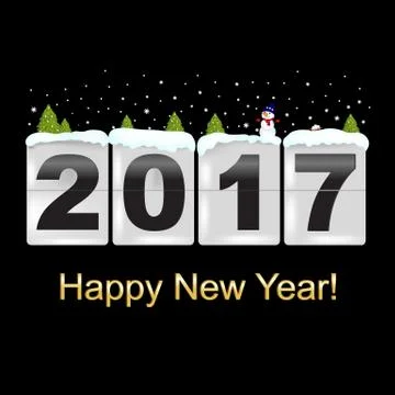 New Year Banner Stock Illustration