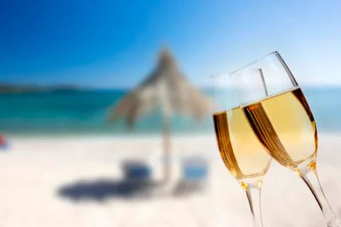 New year at the beach Stock Photos