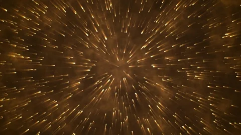 New Year Brown Loopable Background, beautiful abstract galaxy shining sparkle, Video stock 297427970