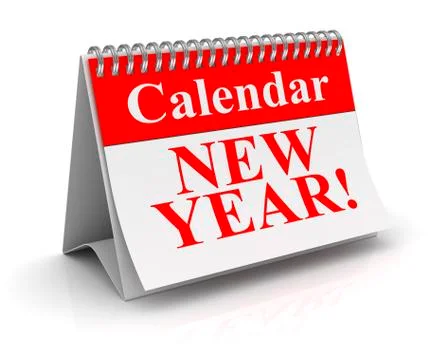 New year calendar Stock Illustration