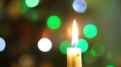 New year candle lighting Stock Footage 63463320