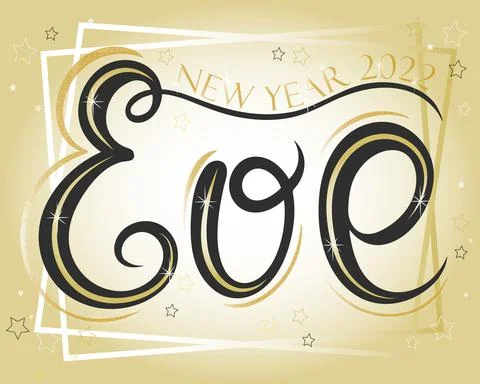 New year card 2022, vector. The eve of the holiday. Lettering, New Year. Stockillustratie
