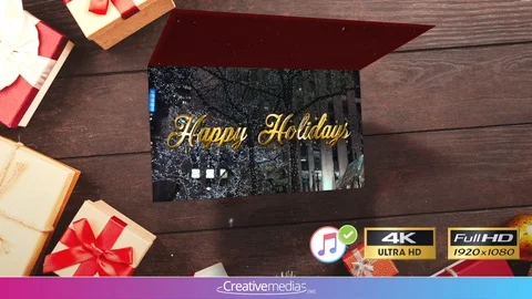 New Year Card Animation - After Effects Template Stock After Effects