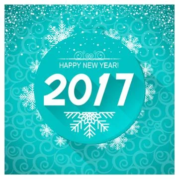 New Year card background. Vector illustration Stock Illustration