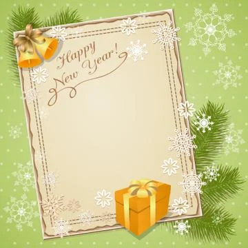 New year card Stock Illustration