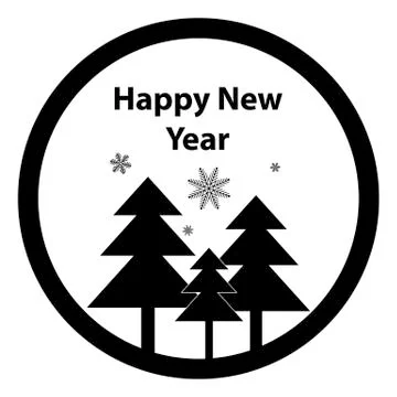 New Year card Stock Illustration