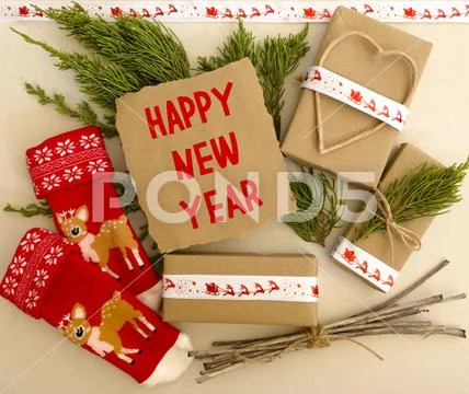 New Year Card Stock Photos