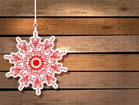 New year card with snowflake Stock Illustration