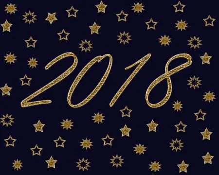 New Year Celebration Backround Illustrazione stock