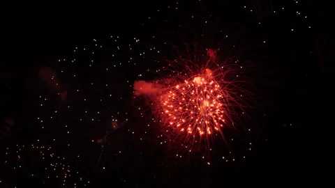New Year celebration, fireworks Vidéo 140510786