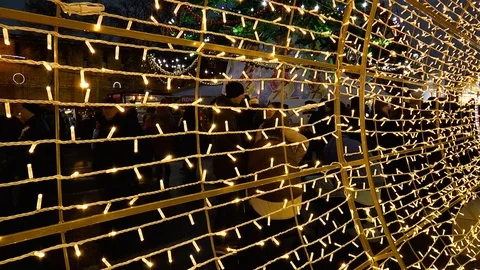 New Year celebrations in the square Stock Footage 84385960